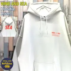 WIND AND SEA　ウィンダンシー　パーカー　両面ロゴ　ゆるだぼ