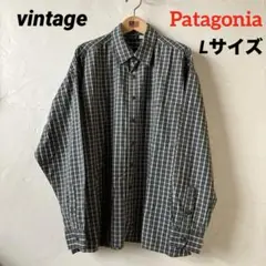 Patagonia パタゴニア　ビンテージ長袖シャツ　 チェック柄　Lサイズ