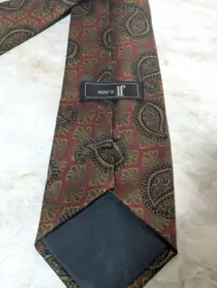 MEN'S if　ペイズリー総柄　ネクタイ