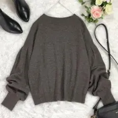 ★UNTITLED★新品★ 【洗える】ウールカシミヤニットプルオーバー