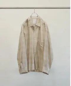 ANCELLM 25SS OMBRECHECK SHIRT(PINK) サイズ2