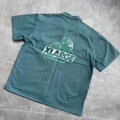 XLARGE/S/半袖 シャツ/グリーン/エクストララージ
