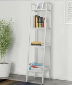 【IKEA LERBERG レールベリ ホワイト】オープンシェルフ／階段型ラック