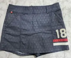 FILA　GOLF　フィラ　ゴルフ　キュロット　デニム調　星柄