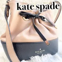 【お買得】極美品 kate spade ショルダーバッグ リボン レザー