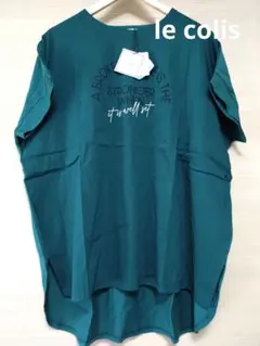 le colis 接触冷感 消毛天竺 ロゴTシャツ F