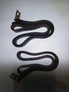 美品！乗馬　 鐙革　濃茶