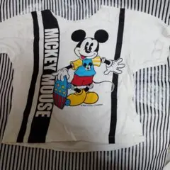 ミッキーマウス Tシャツ 100cm ホワイト