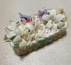 ボックスティッシュカバー❤︎ティッシュケース❤︎ハンドメイド❤︎ユリ