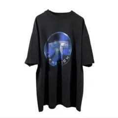 90's TEKNO COMIX 出版社 ロゴプリントTシャツ BLACK XL