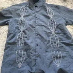 Guayabera ガイヤベラ　キューバシャツ　ブルー　青　90s 80s