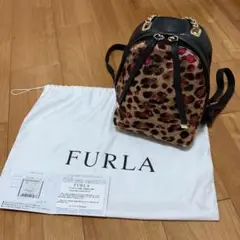 FURLA ハラコ レオパード リュック バックパック