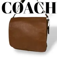【美品】COACH　コーチ　 メッセンジャーバッグ　ヘリテージ　黒　F７０５５５ COACH F70555 Heritage Web Leather Map Bag ヘリテージ ウェブ