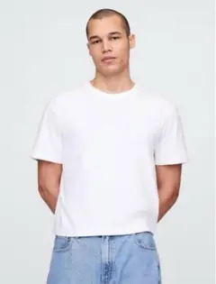 GAP ヘビーウェイト クロップド Tシャツ ホワイト XS 短丈 新品未使用