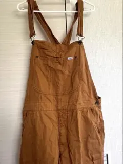 ブラウン コットン オーバーオール