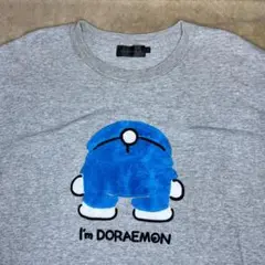 ドラえもん Tシャツ Lサイズ モコモコ ふわふわ　アイムドラえもん