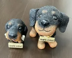 Welcome犬 Baby ミニチュアダックス大、小　2個セット