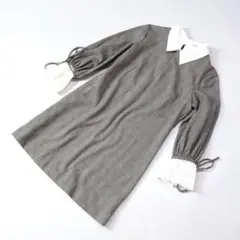 SNIDEL スナイデル グレンチェック チュニック ワンピース 襟付き