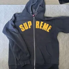 supreme アーチロゴ ジップパーカー
