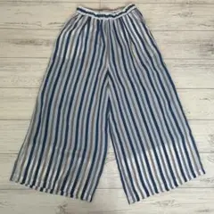 RAY CASSIN FAVORI ストライプ ガウチョパンツ Fサイズ