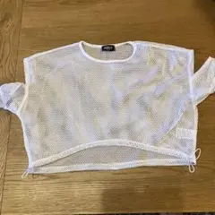 BISKEE メッシュ トップス 160cm ホワイト