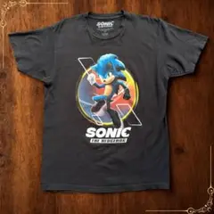 SONIC ソニック・ザ・ムービー 映画Tシャツ ゲームTシャツ ブラック 黒