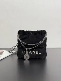 CHANEL ブラック ショルダーバッグ