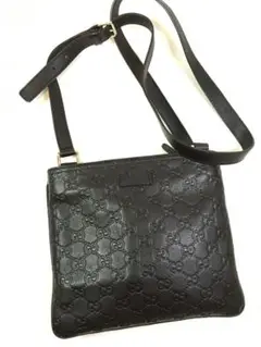 美品 グッチ シマ ショルダーバッグ