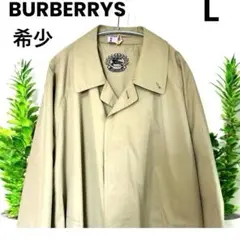 希少 美品 ヴィンテージ バーバリーズ スプリングコート ステンカラー 綿 Ｌ