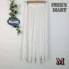 【FREE'S MART】ガウチョパンツ M ホワイト ワイドパンツ