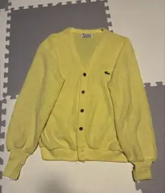 70s IZOD LACOSTE イエローカーディガン usa製