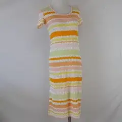 ミッソーニ、半袖 ワンピース、サイズ44。MISSONI