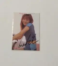 藤井真喜子　渋谷系女子プロレス　直筆サインカード