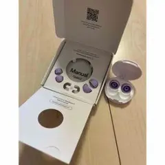 耳つぼアクセサリー パープル イヤリング