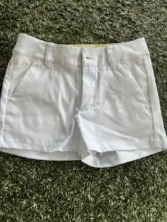 ラウドマウス　ホワイトショートパンツ イエロー模様