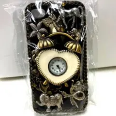 ハンドメイド iPhoneケース 動物装飾