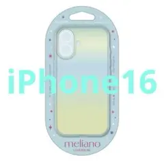 iPhone16 ソフトケース クリアオーロラ ライトブルー TPU 2眼