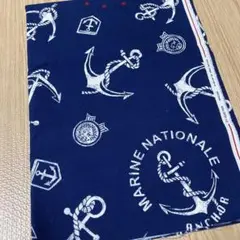 マリン柄生地