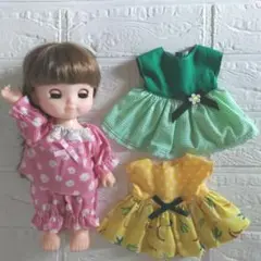 メルちゃんパジャマとワンピースセット279