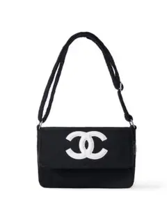(新品)CHANEL ノベルティ ショルダーバッグ ブラックロゴ