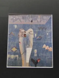 室越健美、【五月雨を集めて早し最上川】、希少な額装用画集画、新品