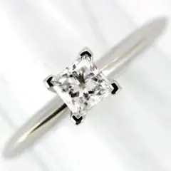 ティファニー スクエアプリンセス 0.40ct F-VVS1-EX ダイヤリング