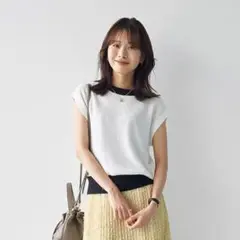 ルーニィ　LOUNIE　2way ラメニットベスト　トップス