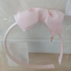 Catherinecottageリボン付きピンクカチューシャ