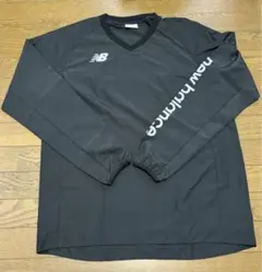 New Balance 長袖 Vネック ピステ XL ブラック