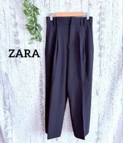 未使用♥️ 【ZARA】 レディーススラックス テーパードパンツ ネイビー