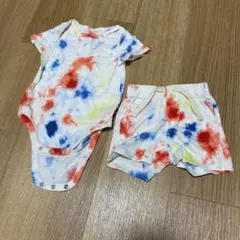 GAP タイダイ柄　ロンパースとショートパンツ　セット