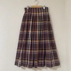 美品 J.sloane / ジェイスローアン チェックプリーツスカート