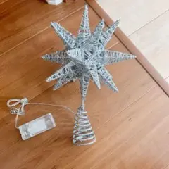 クリスマスツリートッパー オーナメント クリスマス飾り デコレーション シルバー