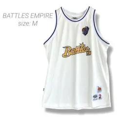 【BATTLES EMPIRE】バタスケットボールウェア タンクトップ M 白